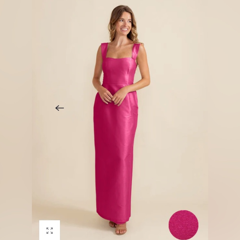 Lula Kate Beckett Dress in Pink Peony Bengaline